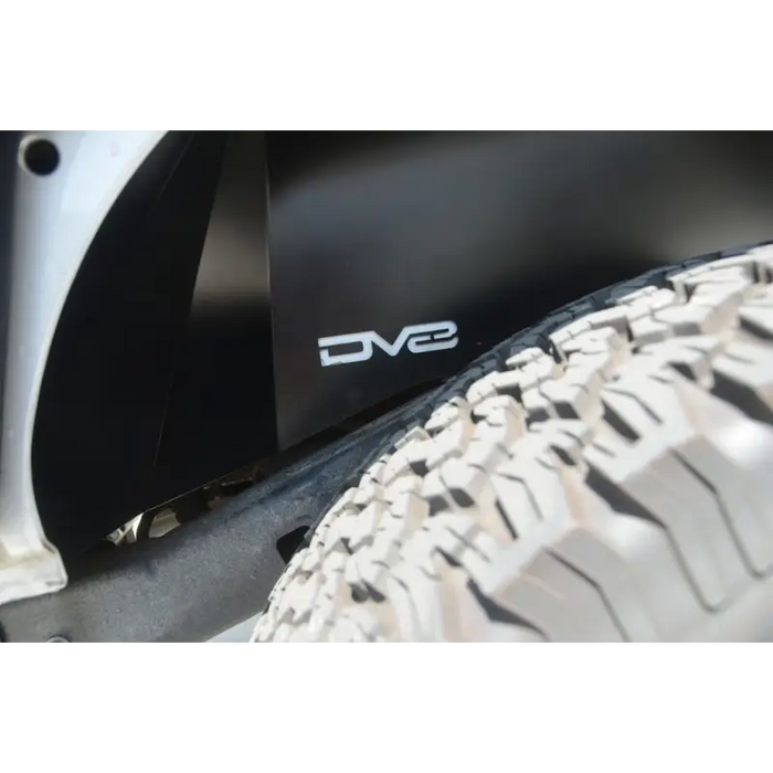 DV8 Offroad rear inner fender for Jeep Wrangler JK with tire guard.