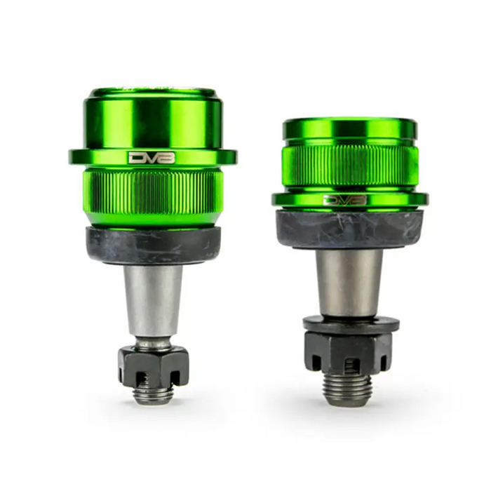 DV8 Offroad Jeep Wrangler JK Replacement Ball Joint Kit with two green LEDs on white background