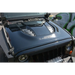 Dv8 offroad 10th anniversary jeep wrangler jk rubicon replica hood with roof rack