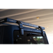 Black Jeep Wrangler JK with Blue Roof Rack - DV8 Offroad Short Roof Rack