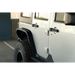 White Jeep with Black Door Handle - DV8 Offroad Slim Fender Flares