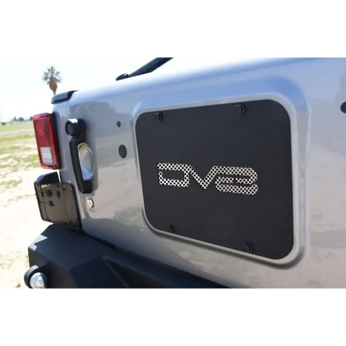 DV8 Offroad Jeep Wrangler Tramp Stamp rear bumper close up.