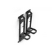 Black metal bracket for universal hitch on DV8 Offroad 07-23 Jeep Gladiator/Wrangler hinge mounted step