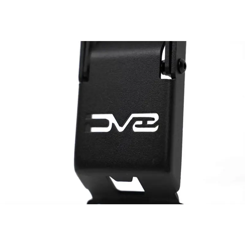 DV8 Offroad black plastic case with company logo for Jeep Gladiator/Wrangler hinge mounted step.