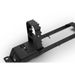 Black metal bracket attached to hinge mounted step for Jeep Gladiator/Wrangler.