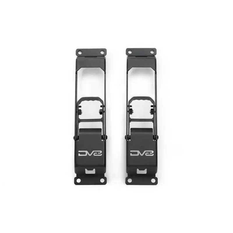 Black metal door handles for Jeep Gladiator/Wrangler, hinge mounted step.
