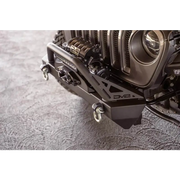 DV8 Offroad front bumper with black brake on motorcycle