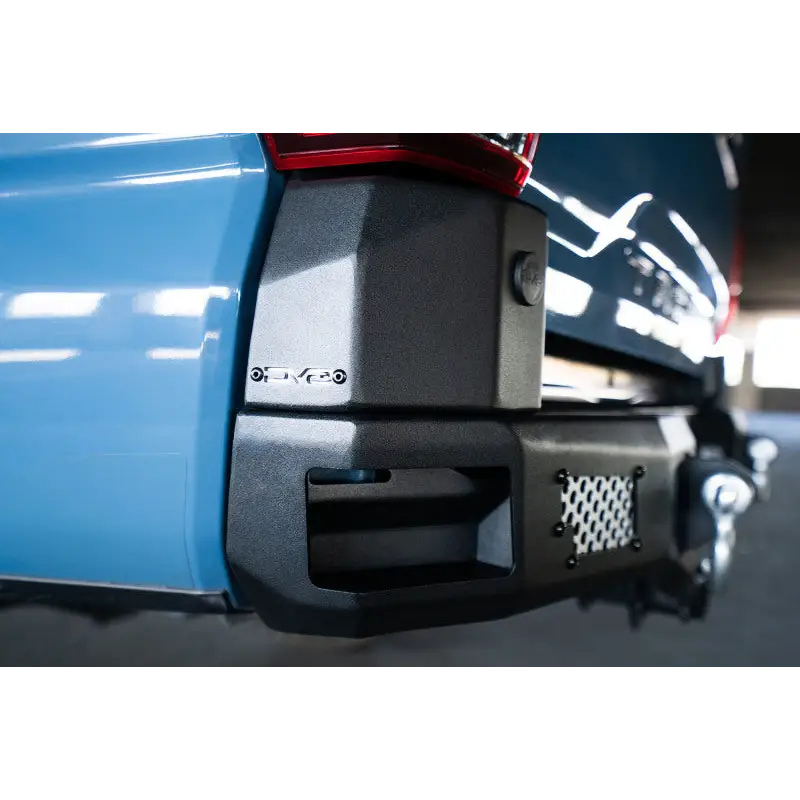 Blue truck with black bumper - DV8 Offroad MTO Series Rear Bumper