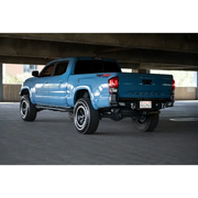 Blue truck parked under bridge, DV8 Offroad MTO Series Rear Bumper for Jeep Wrangler