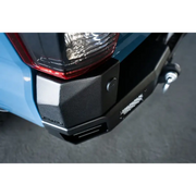 Blue Motorcycle with Black Bumper - DV8 Offroad MTO Series Rear Bumper for Toyota Tacoma