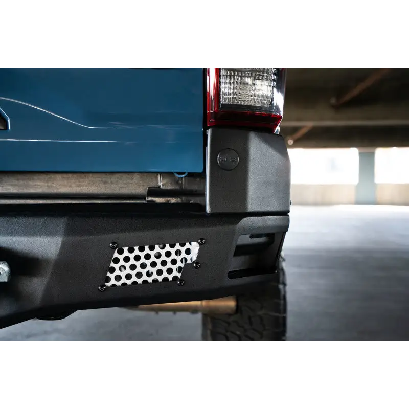DV8 Offroad 16-23 Toyota Tacoma MTO Series Rear Bumper close-up.