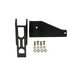 DV8 Offroad Jeep Wrangler JL Adjustable Dead Pedal Kit’s black bracket with screws.