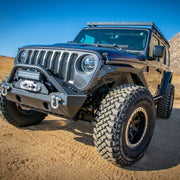DV8 Offroad Jeep Wrangler JL 4-Door Roof Rack with big front bumper