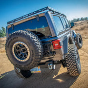 Black Jeep Wrangler JL with roof rack