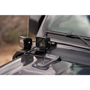DV8 Offroad 18-22 Jeep Gladiator JT Cowl Light Bar Bracket roof mount on car