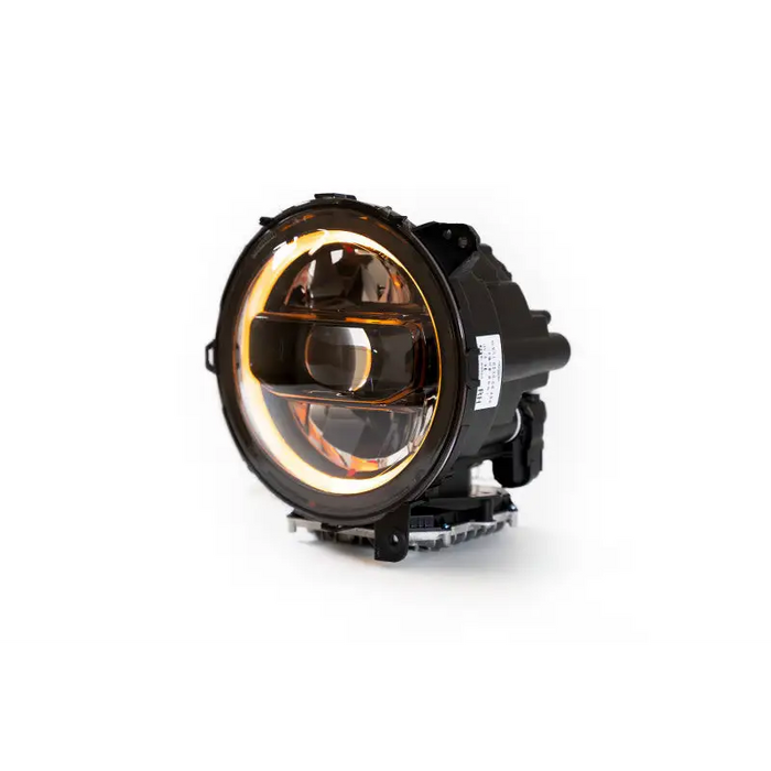 DV8 Offroad LED Projector Headlights for Jeep Wrangler - Front Light View