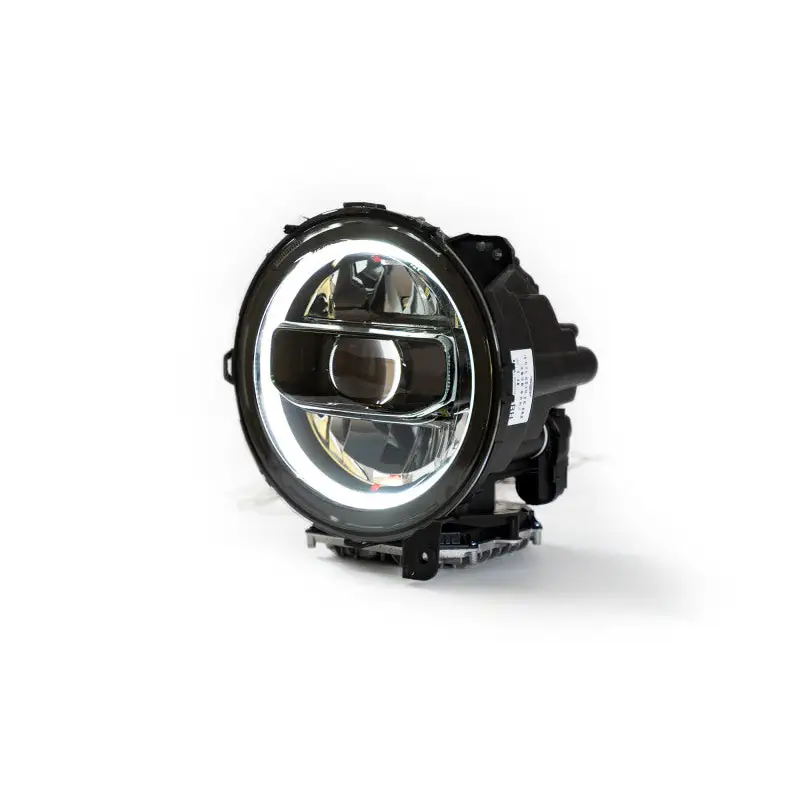 DV8 Offroad LED Projector Headlights for Jeep Wrangler on white background