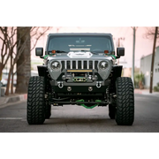 DV8 Offroad LED Projector Headlights for Jeep Wrangler with Big Tire and Bumper