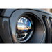 DV8 Offroad LED Projector Headlights rear window view in car - Jeep Gladiator Wrangler.