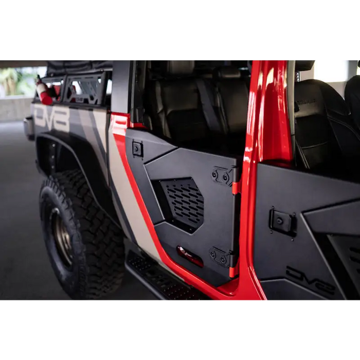 DV8 Offroad Jeep Wrangler JL/JT Spec Series Half Doors - Rear Set, side door panel installation