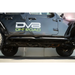 DV8 Offroad Jeep Wrangler JL 4 Door Body/Pinch Weld Mounted Step - Black Jeep with White Decal