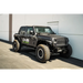 Black Jeep with Large Tire - DV8 Offroad 18-23 Jeep Wrangler JL 4 Door Body/Pinch Weld Mounted Step