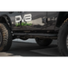 Black Jeep with green logo on DV8 Offroad 18-23 Jeep Wrangler JL 4 Door Body/Pinch Weld Mounted Step.