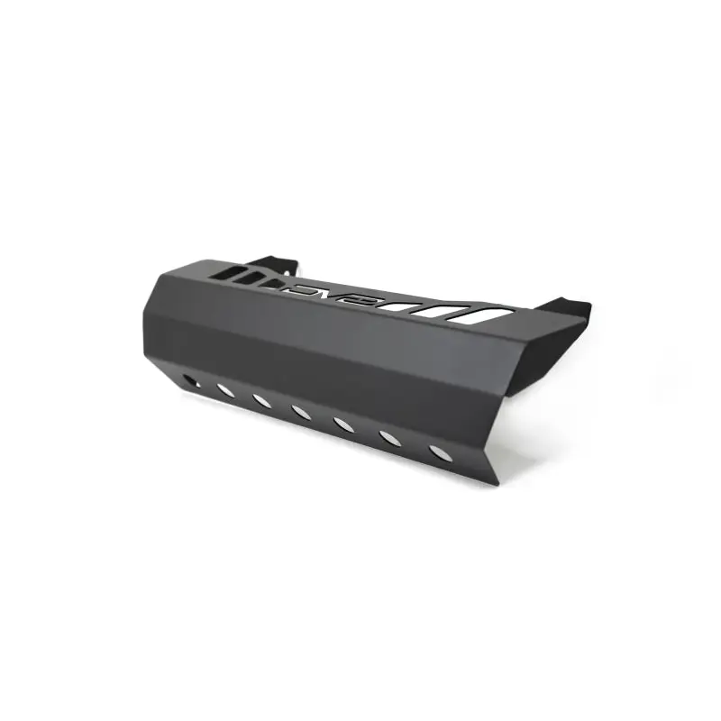 DV8 Offroad Jeep Wrangler JL/JT Front Bumper Sway-Bar Disconnect Motor Skid Plate in black