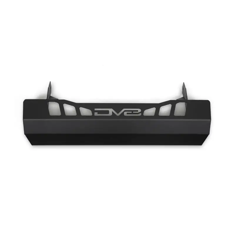 Black front bumper cover with car logo for DV8 Offroad Jeep Wrangler JL/JT with sway bar disconnect motor skid plate