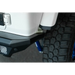 White truck with blue tire on DV8 Offroad 18-23 Wrangler JL FS-7 Series Rear Bumper