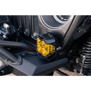 Black and yellow ATV front end on DV8 Offroad Spec Series Front Bumper