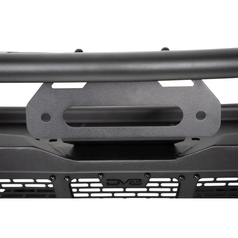 Front bumper with bumper cover removed from DV8 Offroad 18-23 Wrangler JL/Gladiator JT Spec Series.