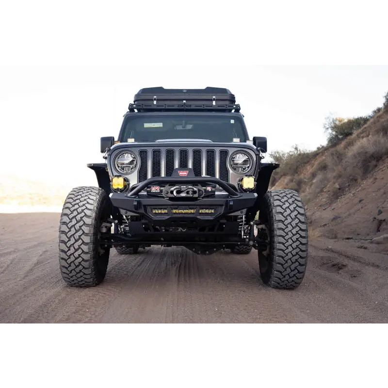 DV8 Offroad Wrangler JL/Gladiator JT Spec Series Front Bumper with Jeep front end and bumper