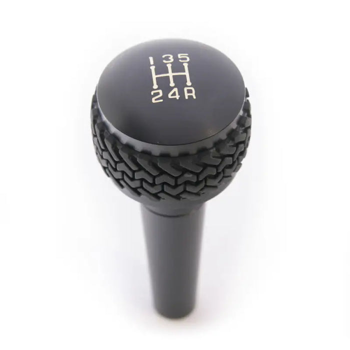 Black and gold logo shift knob for Jeep Wrangler and Ford Bronco