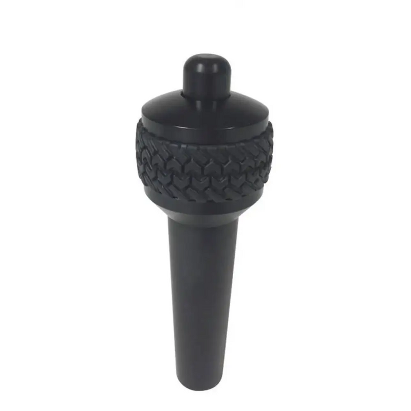 Black plastic bottle stopper with cap for DV8 Offroad 1997-06 Jeep TJ Auto Shift Lever.