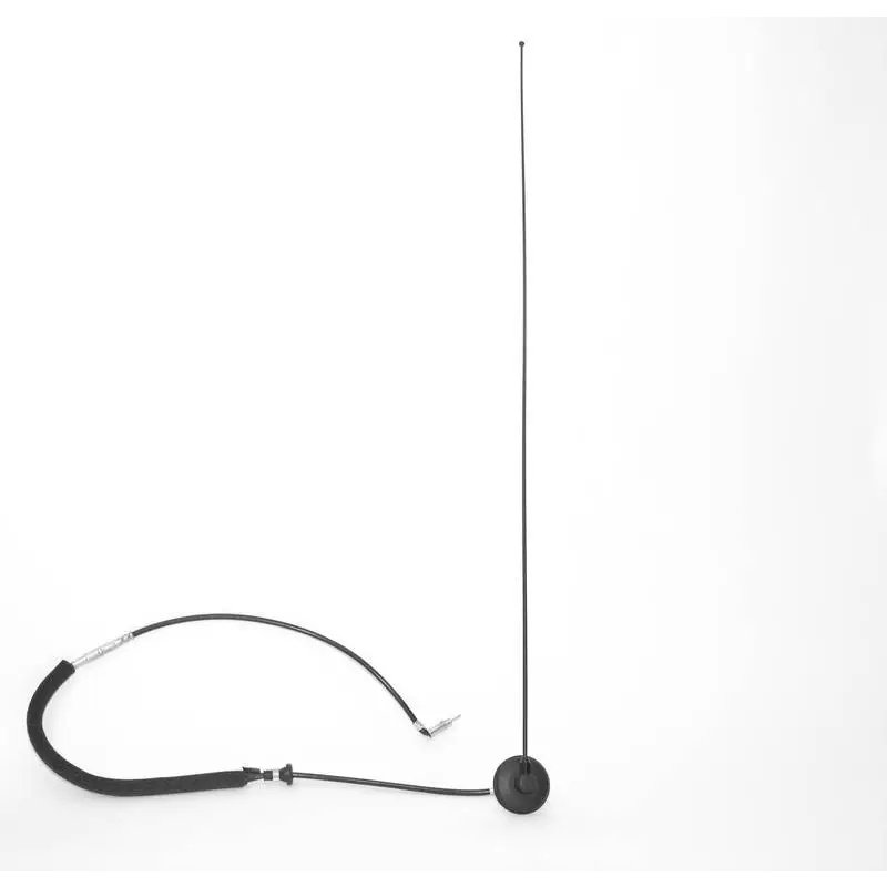 Replacement antenna for Jeep Wrangler TJ, black color on white background