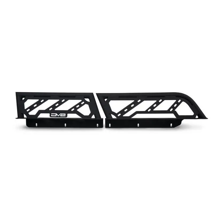Black front bumper bumpers for Jeep Gladiator JT and Toyota Tacoma Overland Bed Rack.