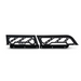 Black front bumper bumpers for Jeep Gladiator JT and Toyota Tacoma Overland Bed Rack.