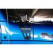 Blue car front bumper mount with dual pod light mounts