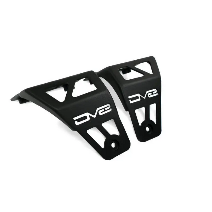Black plastic front fenders for BMW R1 shown on DV8 Offroad 20-22 Jeep JL 392/ JT Mojave Edition Dual Pod Light Mounts