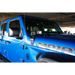 Blue Jeep with DV8 Offroad Dual Pod Light Mounts