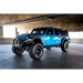 DV8 Offroad Dual Pod Light Mounts showcasing blue Arafed Jeep parked in garage