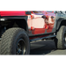 Red Jeep Gladiator JT with DV8 Offroad Rock Skins