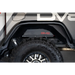 Close-up of truck with big tire on DV8 Offroad slim fender flares