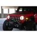Red Jeep with Light on DV8 Offroad Slim Fender Flares