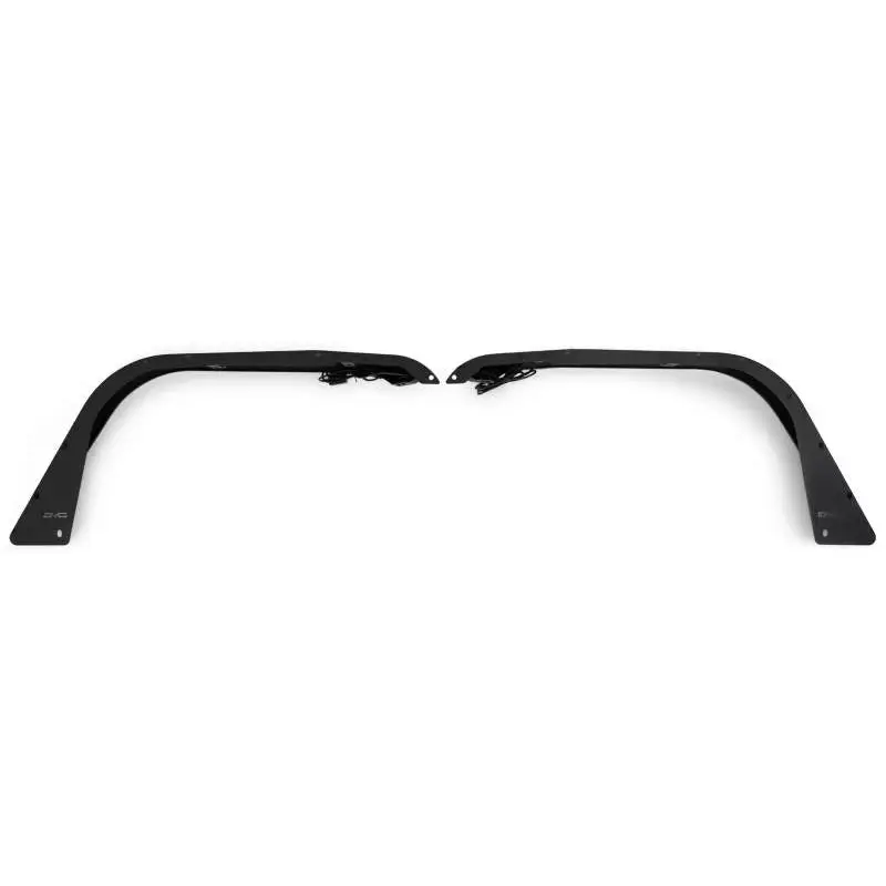 Black plastic front bumpers for Jeep Gladiator JT slim fender flares