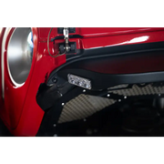 DV8 Offroad Jeep Gladiator JT Slim Fender Flares front bumper cover close-up.