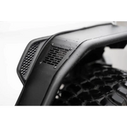Front bumper shown without cover on DV8 Offroad 20-23 Jeep Gladiator JT Spec Series Fender Flares.