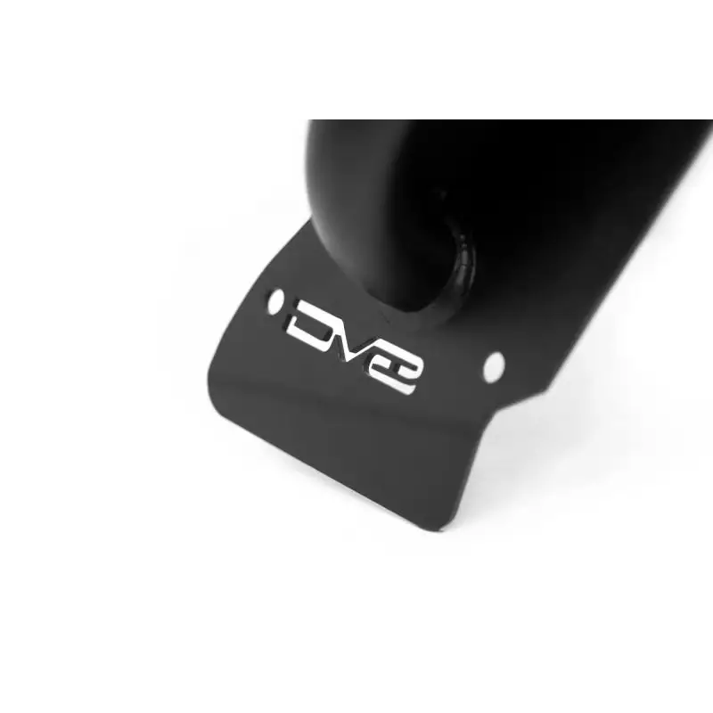 Black and white logo on front of DV8 Offroad 20-23 Jeep Gladiator JT Spec Series Fender Flares.