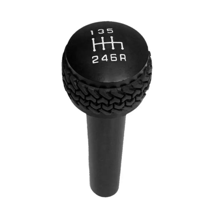 DV8 Offroad 6-speed shift knob with white number on black knob